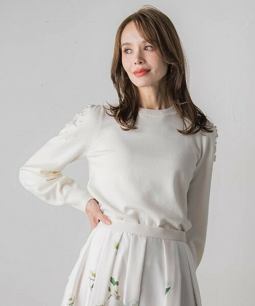 Viaggio Blu / ビアッジョブルー ニット・セーター | ショルダービジューニット | 詳細2