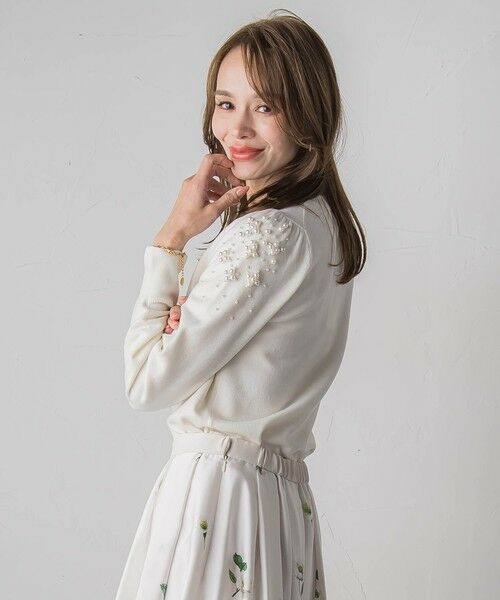 Viaggio Blu / ビアッジョブルー ニット・セーター | ショルダービジューニット | 詳細3