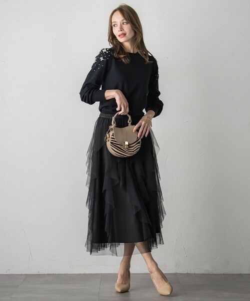 Viaggio Blu / ビアッジョブルー ニット・セーター | ショルダービジューニット | 詳細11