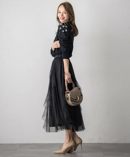 Viaggio Blu / ビアッジョブルー ニット・セーター | ショルダービジューニット | 詳細13