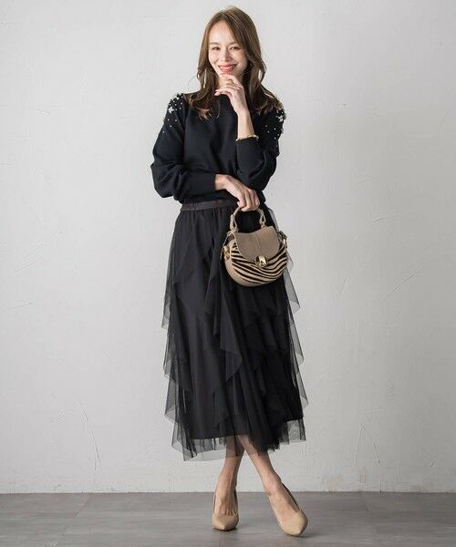 Viaggio Blu / ビアッジョブルー ニット・セーター | ショルダービジューニット | 詳細14