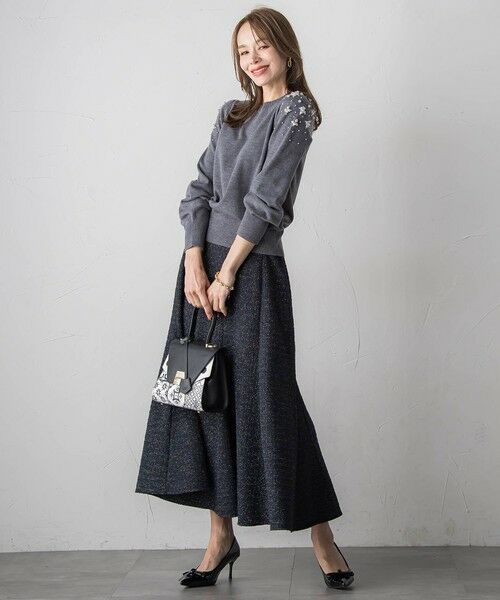 Viaggio Blu / ビアッジョブルー ニット・セーター | ショルダービジューニット | 詳細17