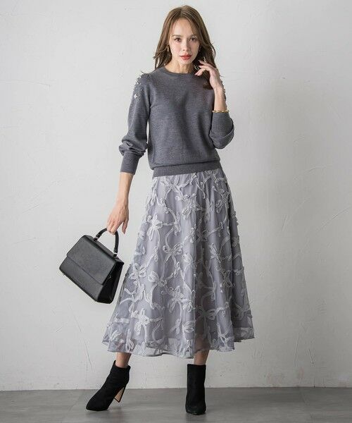 Viaggio Blu / ビアッジョブルー ニット・セーター | ショルダービジューニット | 詳細23