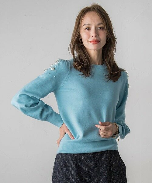 Viaggio Blu / ビアッジョブルー ニット・セーター | ショルダービジューニット | 詳細26