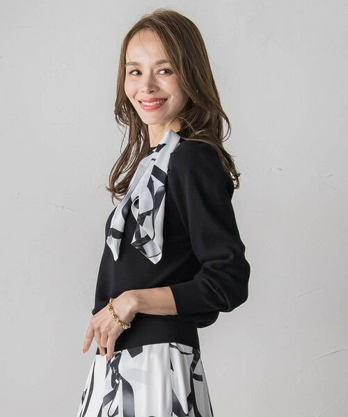 Viaggio Blu / ビアッジョブルー ニット・セーター | トゥシューズスカーフ付きニット | 詳細13