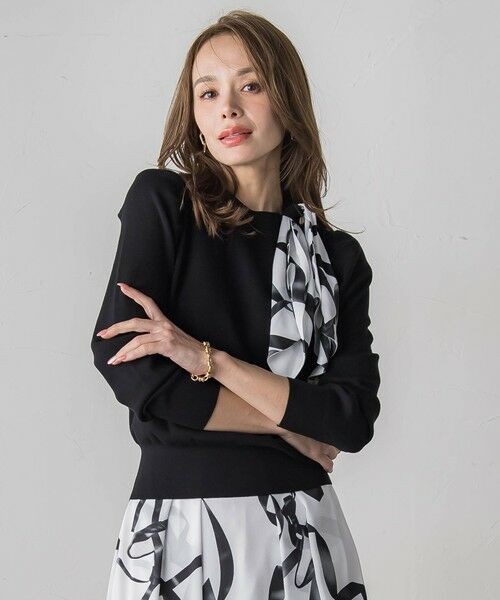 Viaggio Blu / ビアッジョブルー ニット・セーター | トゥシューズスカーフ付きニット | 詳細15