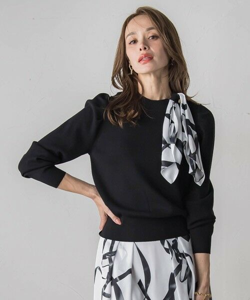 Viaggio Blu / ビアッジョブルー ニット・セーター | トゥシューズスカーフ付きニット | 詳細12