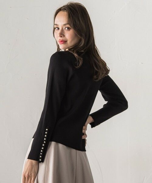 Viaggio Blu / ビアッジョブルー ニット・セーター | 袖フリルパールリブニット | 詳細6