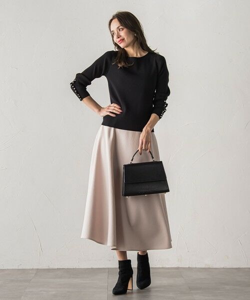 Viaggio Blu / ビアッジョブルー ニット・セーター | 袖フリルパールリブニット | 詳細8