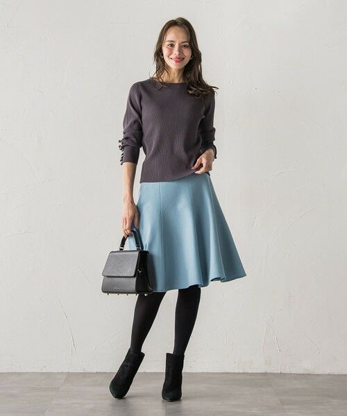 Viaggio Blu / ビアッジョブルー ニット・セーター | 袖フリルパールリブニット | 詳細22