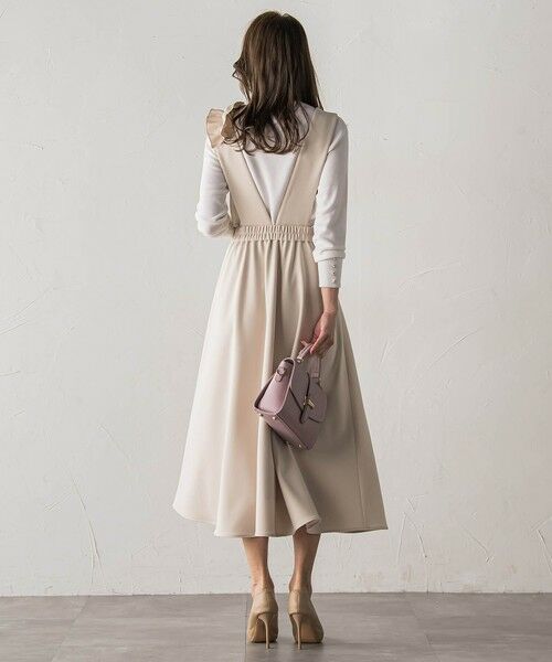 Viaggio Blu / ビアッジョブルー ロング・マキシ丈ワンピース | ダンボールフリルジャンパースカート | 詳細4