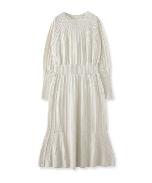 Viaggio Blu / ビアッジョブルー ロング・マキシ丈ワンピース | ニットワンピース（オフホワイト）