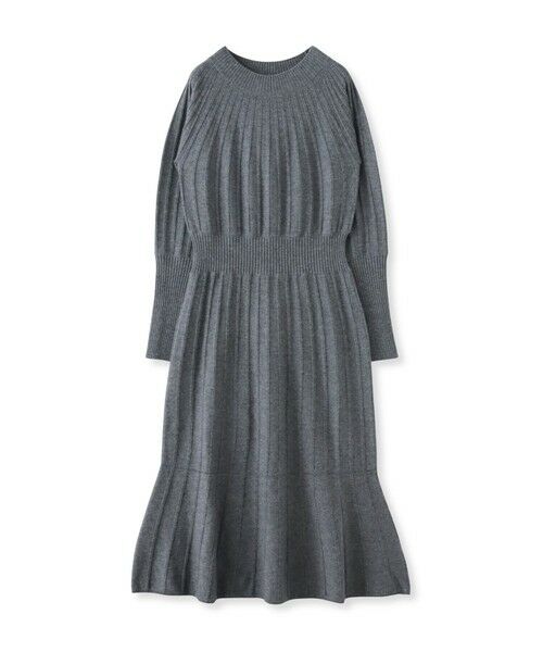 Viaggio Blu / ビアッジョブルー ロング・マキシ丈ワンピース | ニットワンピース（ライトグレー）
