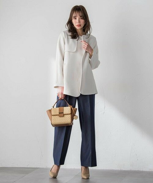 Viaggio Blu / ビアッジョブルー ダッフルコート | ノーカラーハーフコート | 詳細5