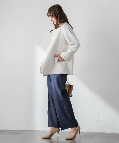 Viaggio Blu / ビアッジョブルー ダッフルコート | ノーカラーハーフコート | 詳細6