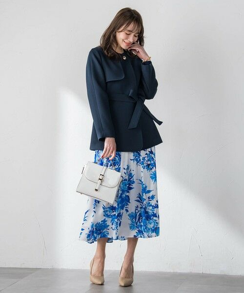 Viaggio Blu / ビアッジョブルー ダッフルコート | ノーカラーハーフコート | 詳細24