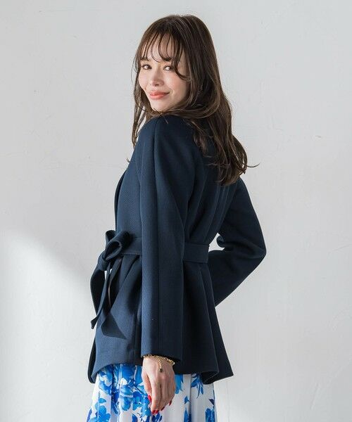 Viaggio Blu / ビアッジョブルー ダッフルコート | ノーカラーハーフコート | 詳細26