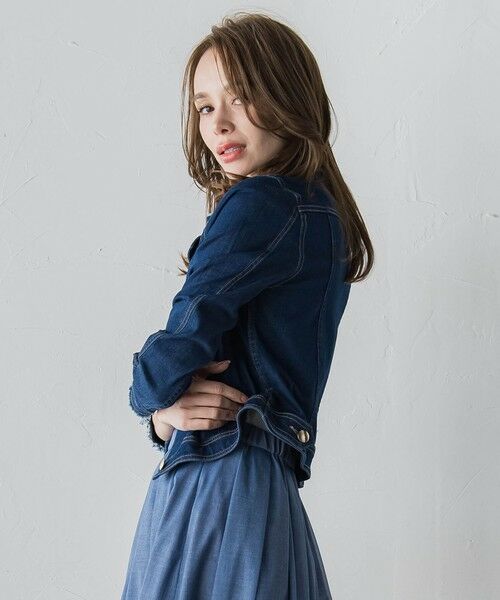 Viaggio Blu / ビアッジョブルー テーラードジャケット | ストレッチデニムGジャン | 詳細2