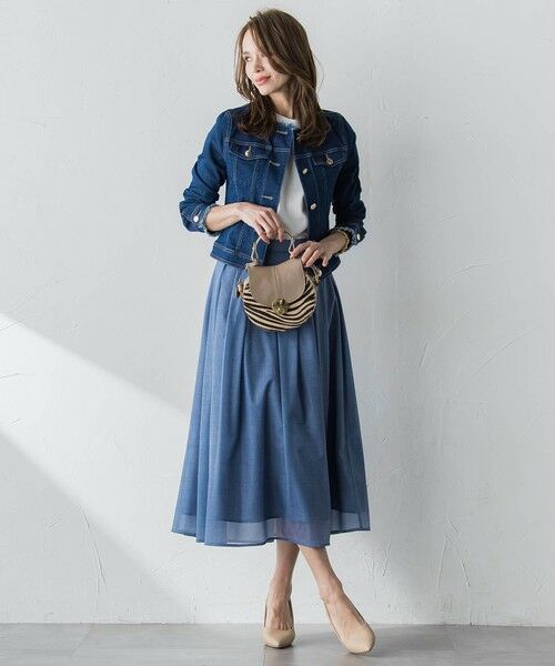 Viaggio Blu / ビアッジョブルー テーラードジャケット | ストレッチデニムGジャン | 詳細8