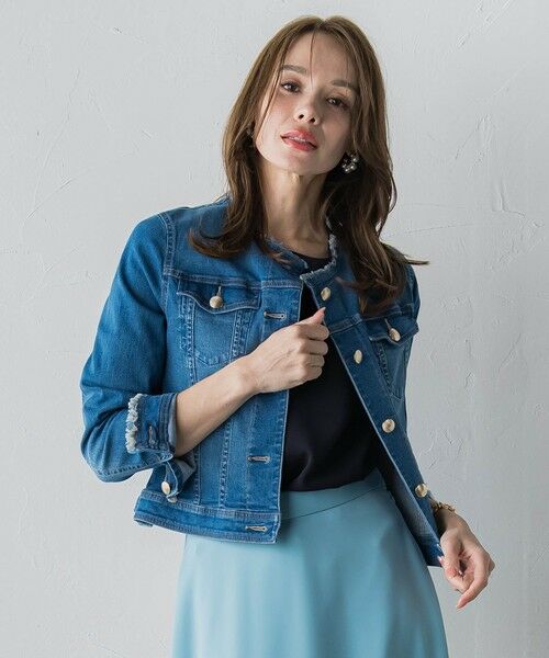 Viaggio Blu / ビアッジョブルー テーラードジャケット | ストレッチデニムGジャン | 詳細18