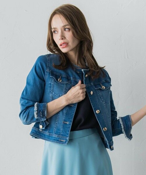 Viaggio Blu / ビアッジョブルー テーラードジャケット | ストレッチデニムGジャン | 詳細19