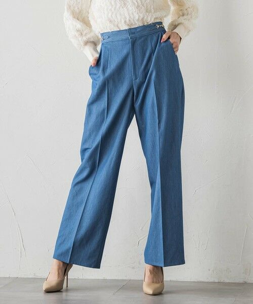 Viaggio Blu / ビアッジョブルー デニムパンツ | オーロララメデニムパンツ（ブルー）