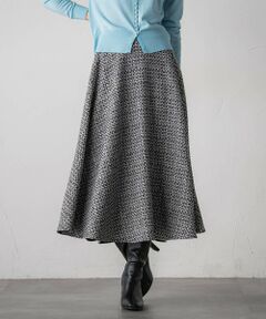 ツイードフレアスカート