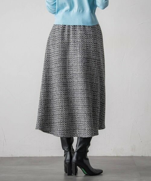 Viaggio Blu / ビアッジョブルー ミニ・ひざ丈スカート | ツイードフレアスカート | 詳細15