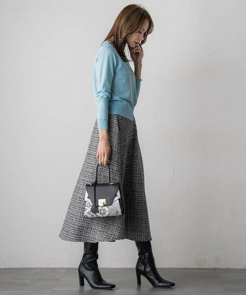 Viaggio Blu / ビアッジョブルー ミニ・ひざ丈スカート | ツイードフレアスカート | 詳細19