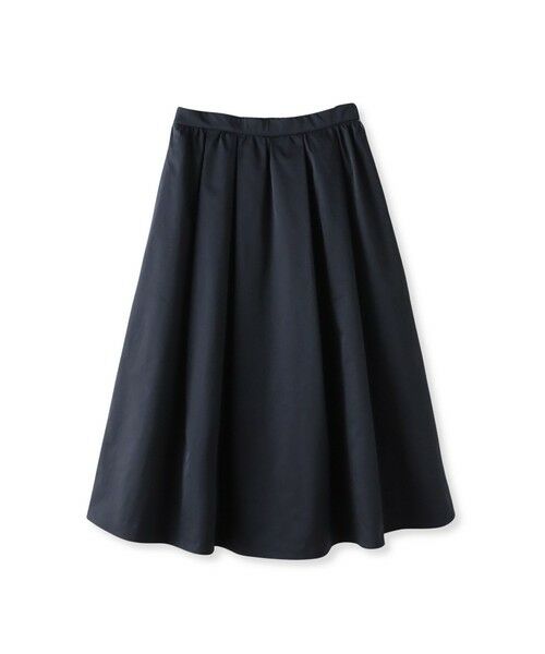 Viaggio Blu / ビアッジョブルー ミニ・ひざ丈スカート | タフタフレアスカート（ネイビー）