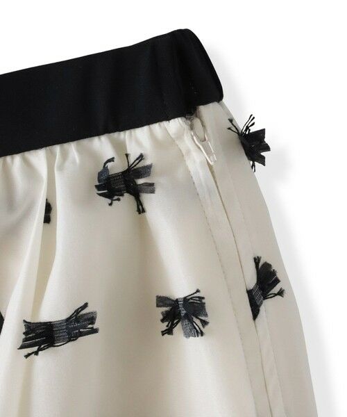 Viaggio Blu / ビアッジョブルー ミニ・ひざ丈スカート | リボンジャガードスカート | 詳細2