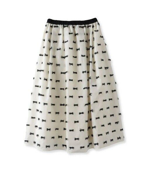 Viaggio Blu / ビアッジョブルー ミニ・ひざ丈スカート | リボンジャガードスカート | 詳細4