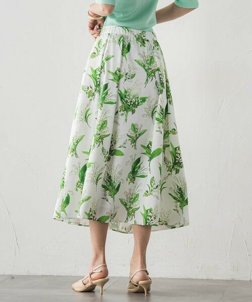 Viaggio Blu / ビアッジョブルー ミニ・ひざ丈スカート | スズランプリントスカート | 詳細14