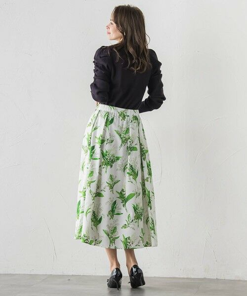 Viaggio Blu / ビアッジョブルー ミニ・ひざ丈スカート | スズランプリントスカート | 詳細21