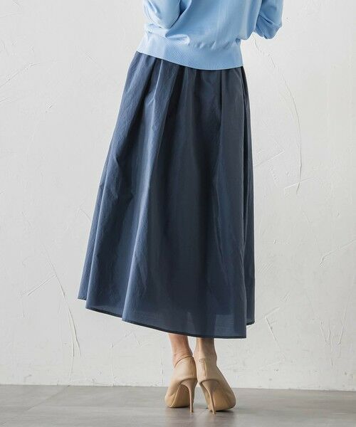 Viaggio Blu / ビアッジョブルー ミニ・ひざ丈スカート | フロントボタンタフタスカート | 詳細2