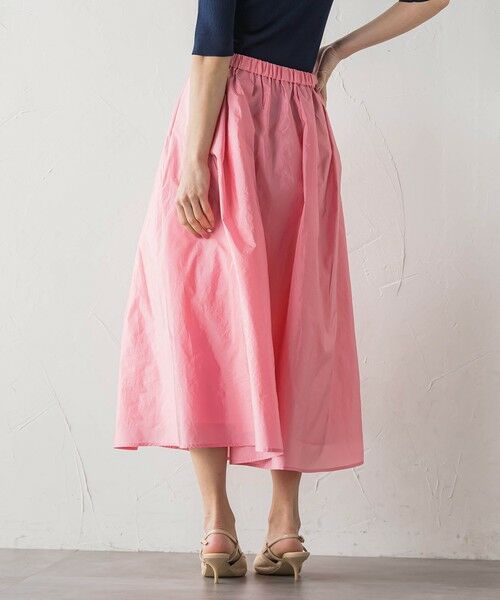 Viaggio Blu / ビアッジョブルー ミニ・ひざ丈スカート | フロントボタンタフタスカート | 詳細16