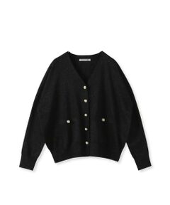 Viaggio Blu / ビアッジョブルー カーディガン・ボレロ | ラメVネックカーディガン