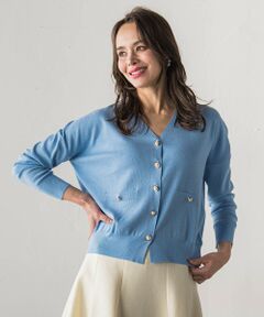 ラメVネックカーディガン