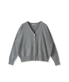 Viaggio Blu / ビアッジョブルー カーディガン・ボレロ | ラメVネックカーディガン