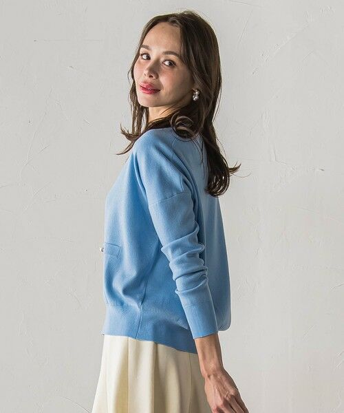 Viaggio Blu / ビアッジョブルー カーディガン・ボレロ | ラメVネックカーディガン | 詳細4