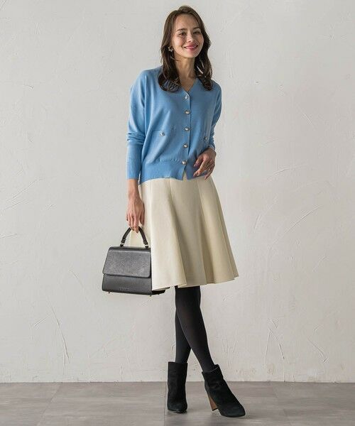 Viaggio Blu / ビアッジョブルー カーディガン・ボレロ | ラメVネックカーディガン | 詳細6