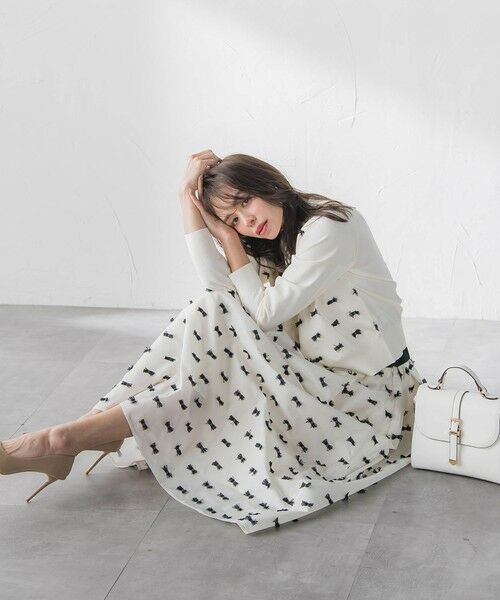 Viaggio Blu / ビアッジョブルー カーディガン・ボレロ | リボンジャガードカーディガン | 詳細4