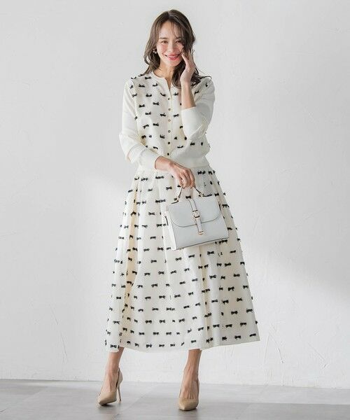 Viaggio Blu / ビアッジョブルー カーディガン・ボレロ | リボンジャガードカーディガン | 詳細5