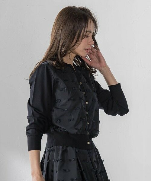 Viaggio Blu / ビアッジョブルー カーディガン・ボレロ | リボンジャガードカーディガン | 詳細15