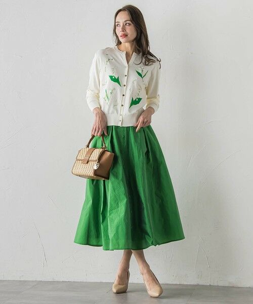 Viaggio Blu / ビアッジョブルー カーディガン・ボレロ | スズラン刺繍ニットカーディガン | 詳細4