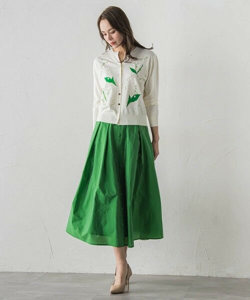 Viaggio Blu / ビアッジョブルー カーディガン・ボレロ | スズラン刺繍ニットカーディガン | 詳細5