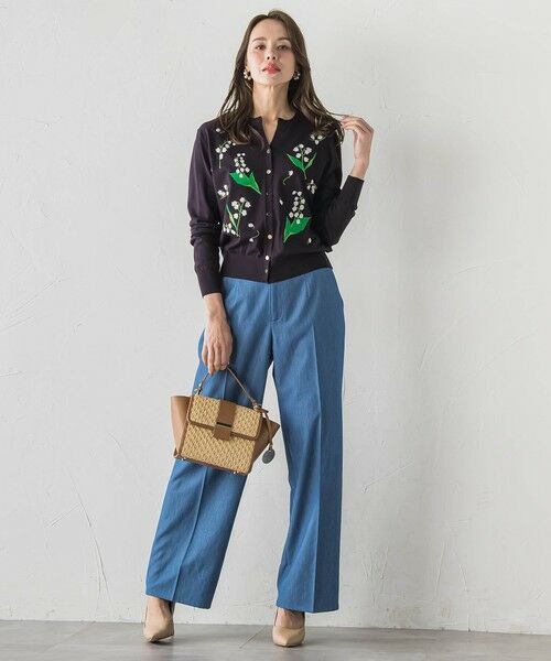 Viaggio Blu / ビアッジョブルー カーディガン・ボレロ | スズラン刺繍ニットカーディガン | 詳細11