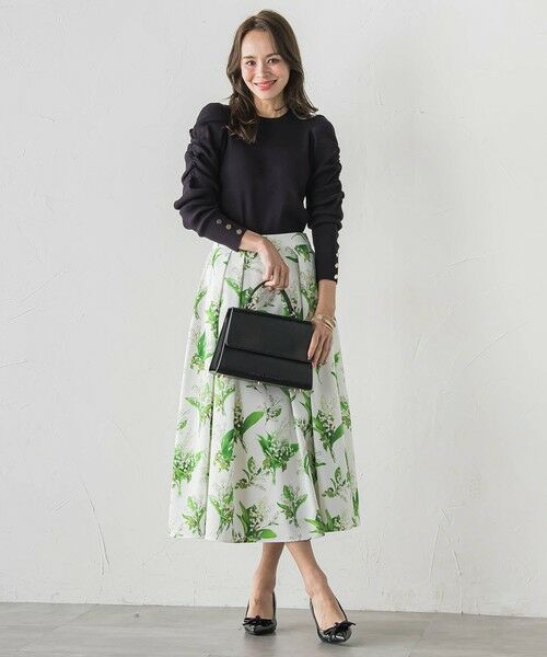 Viaggio Blu / ビアッジョブルー ニット・セーター | シャーリングスリーブニット | 詳細11