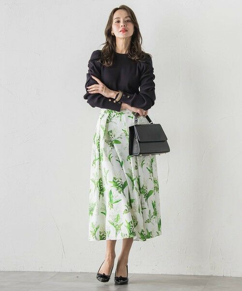 Viaggio Blu / ビアッジョブルー ニット・セーター | シャーリングスリーブニット | 詳細14