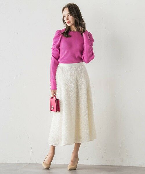 Viaggio Blu / ビアッジョブルー ニット・セーター | シャーリングスリーブニット | 詳細23